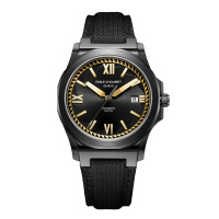 艾米龙(Emile Chouriet)手表挑战者系列冰峰黑色PU表带机械男表08.1170.G.N.N.58.2