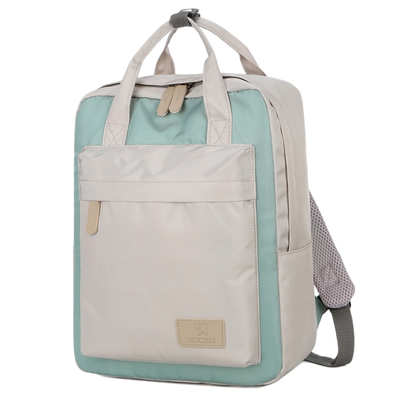 圣兰戈(SOCKO)笔记本电脑双肩包15.6英寸女适用联想小新Air14惠普戴尔华硕苹果小米13.3华为背包书包16.1