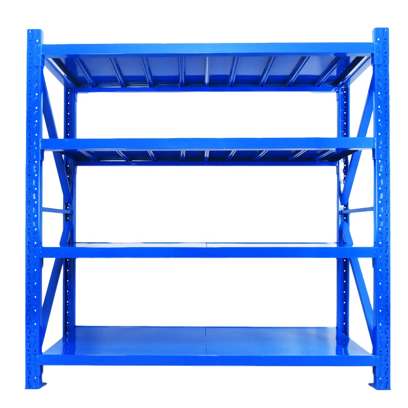 创世人 办公家具仓储货架承重400kg层架超市展示架子工厂车库金属角钢货架中型重型仓库置物架一列二