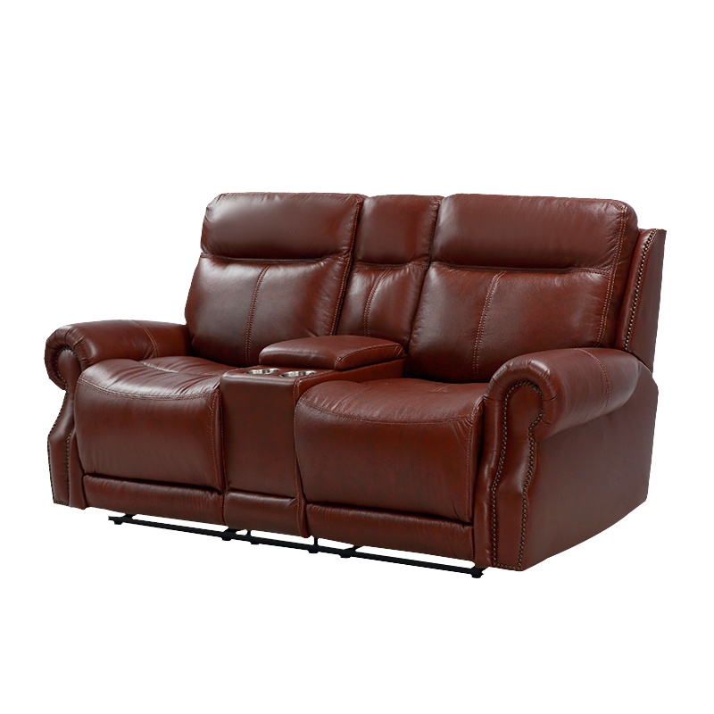 慕容美式真皮沙发小户型USB充电多功能组合家庭影院沙发客厅家居