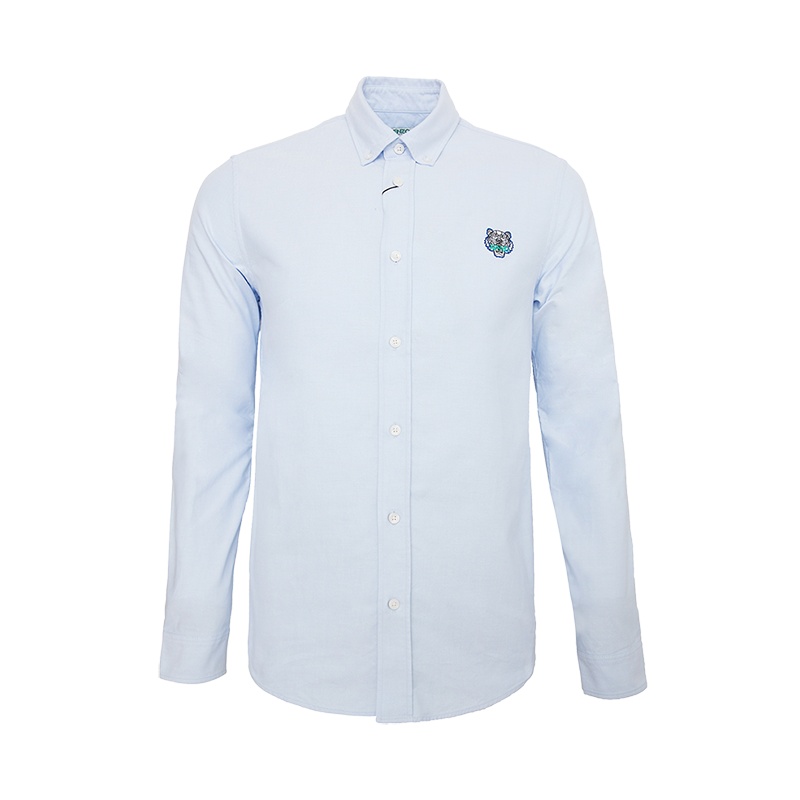 KENZO 高田贤三 2020新款 男士小老虎印花长袖衬衫高端男士衬衫