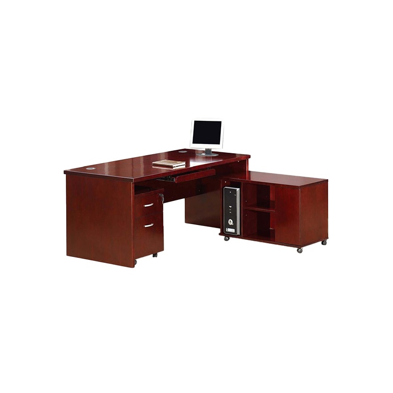 经典系列班台WK811 2200*1000*760优质天然胡桃木皮饰面