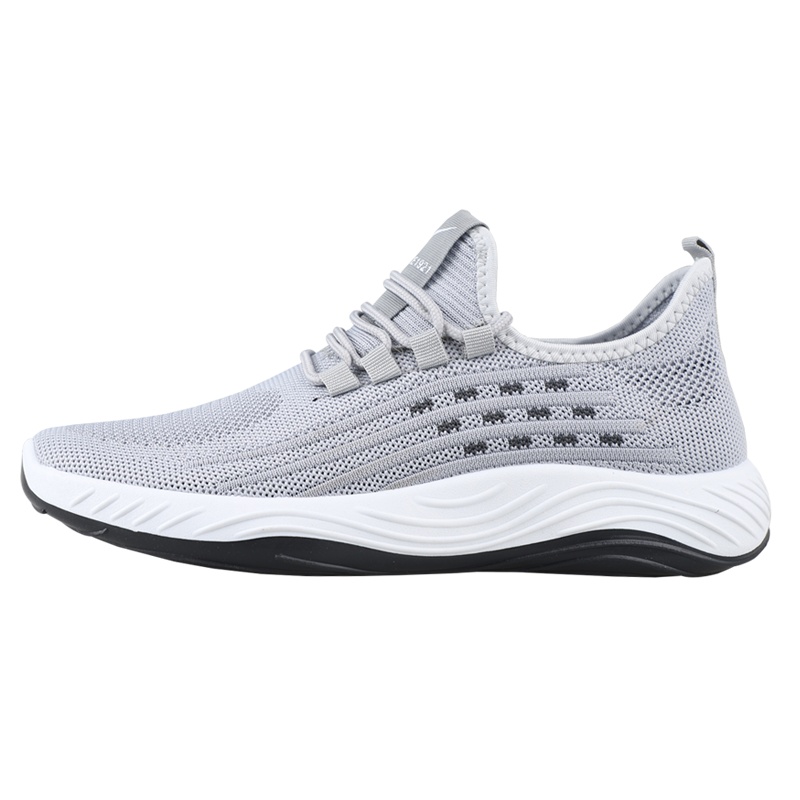 双星运动鞋秋季男士透气鞋飞织网布学生休闲潮鞋