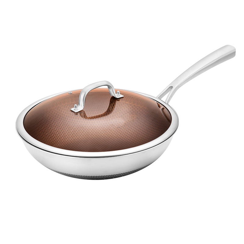 礼促赫斯缇亚316不锈钢炒锅