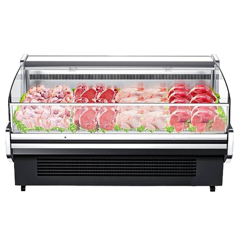 希冷(XILEN) 鲜肉柜展示柜超市猪肉冷藏保鲜柜商用卧式冰柜岛柜熟食柜冷鲜柜 风冷2.0米