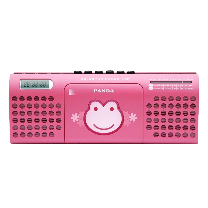 熊猫F-237复读机磁带机录音机播放机卡带单放机学生英语学习机小学生放磁带的随身听单放收音mp3播放器初中生 红色