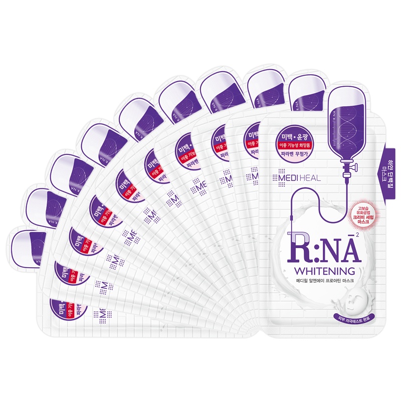 Mediheal 美迪惠尔 R:NA润彩蛋白滋润提亮面膜 10片/盒 莹润 可莱丝面膜