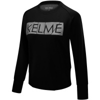 KELME/卡尔美 春秋韩版运动字母短款卫衣女套头圆领拼接休闲上衣