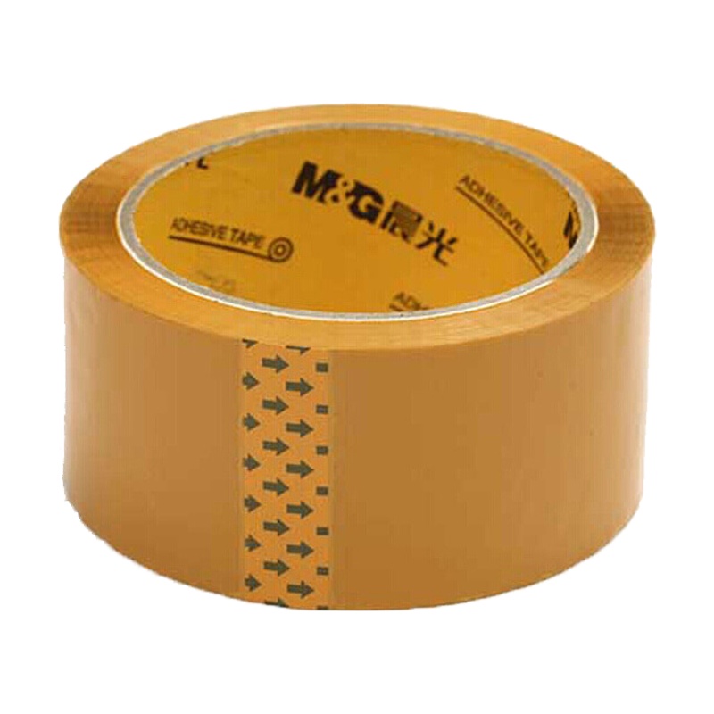 晨光(M&G)AJD97343米黄色封箱胶带 6卷/筒 黄封箱胶卷 封箱器胶布 打包胶纸