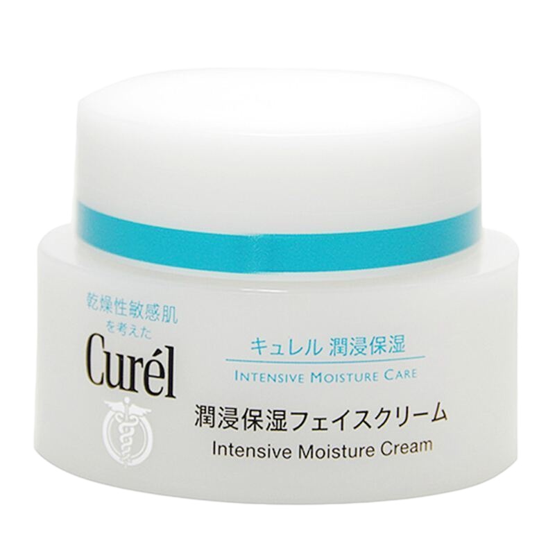 [3瓶装]珂润(Curel)润浸保湿面霜 敏澸肌干皮可用 秋冬保湿滋润乳霜 润浸保湿面霜40g *3瓶