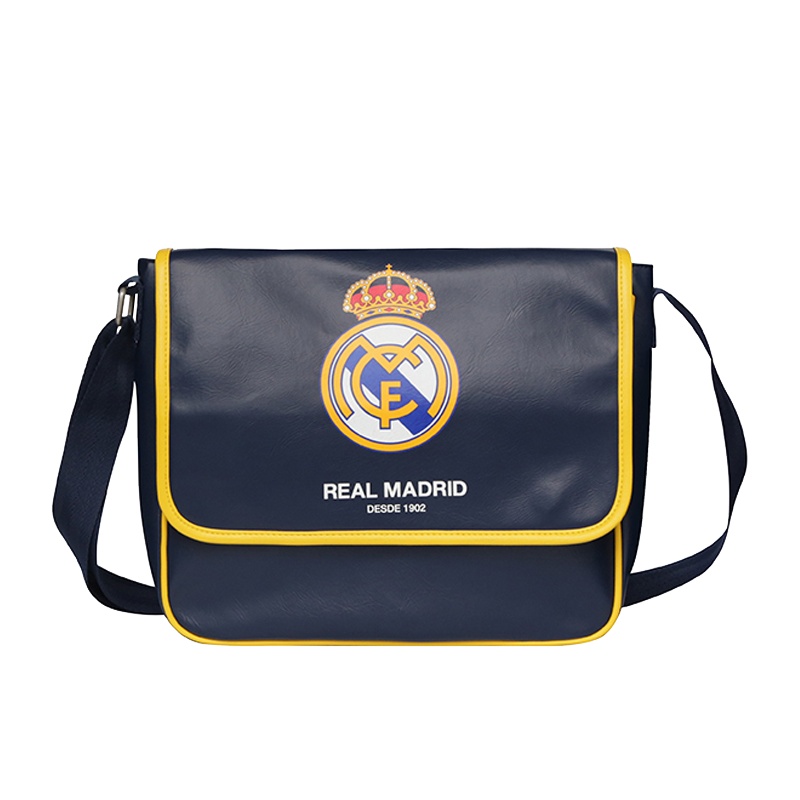 皇家马德里Realmadrid官方正品时尚男女士多功能大容量手提运动户外健身训练商旅行电脑单肩斜挎书包背包蓝色