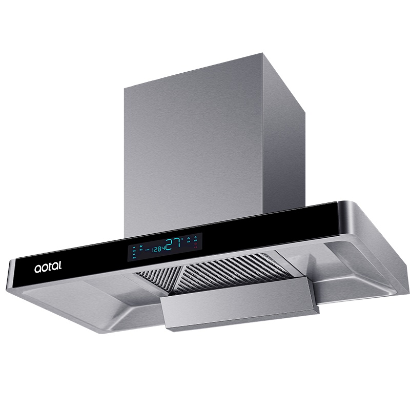 aotal/澳莱丽 WT08直流变频欧式抽油烟机T型顶吸式吸油烟机家用 智能体感自动清洗挥手开关一级能效壁挂式