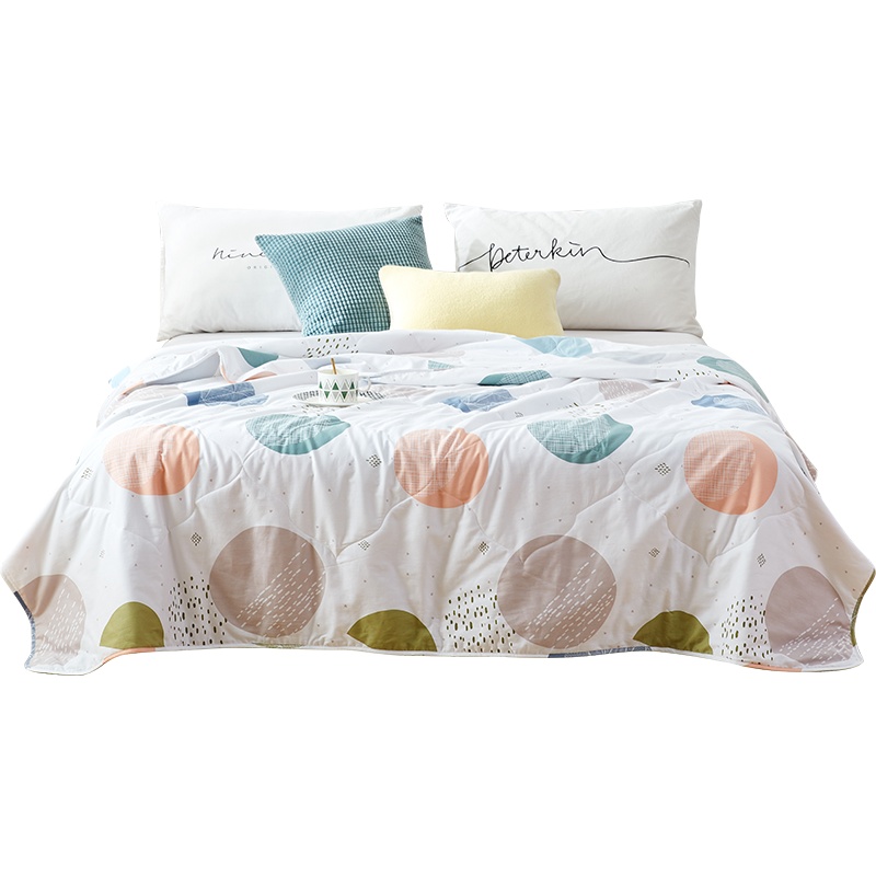 梦洁(MENDALE)纯棉空调被夏季抗菌纤维夏凉被双人被学生宿舍被可机洗空调被