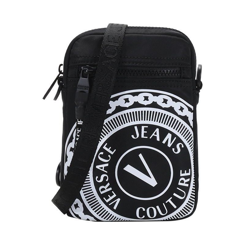 VERSACE JEANS COUTURE 范思哲 男士 聚酯纤维单肩斜挎包手机包E1YWAB83 71889