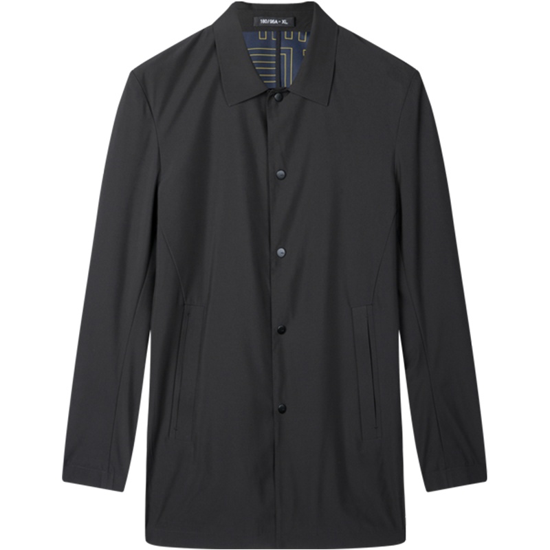 柒牌SEVEN男装2020茄克春季新款翻领夹克男士外套潮流修身老干部版型