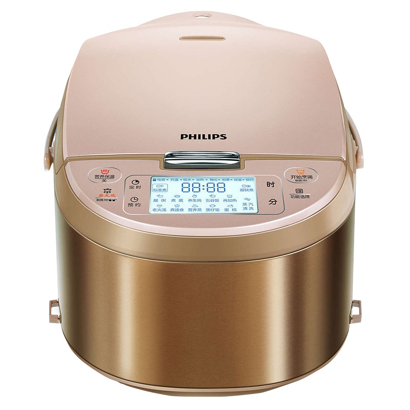飞利浦（PHILIPS）电饭煲 HD3095 微电脑式电饭煲 全新柴火烧饭款4L