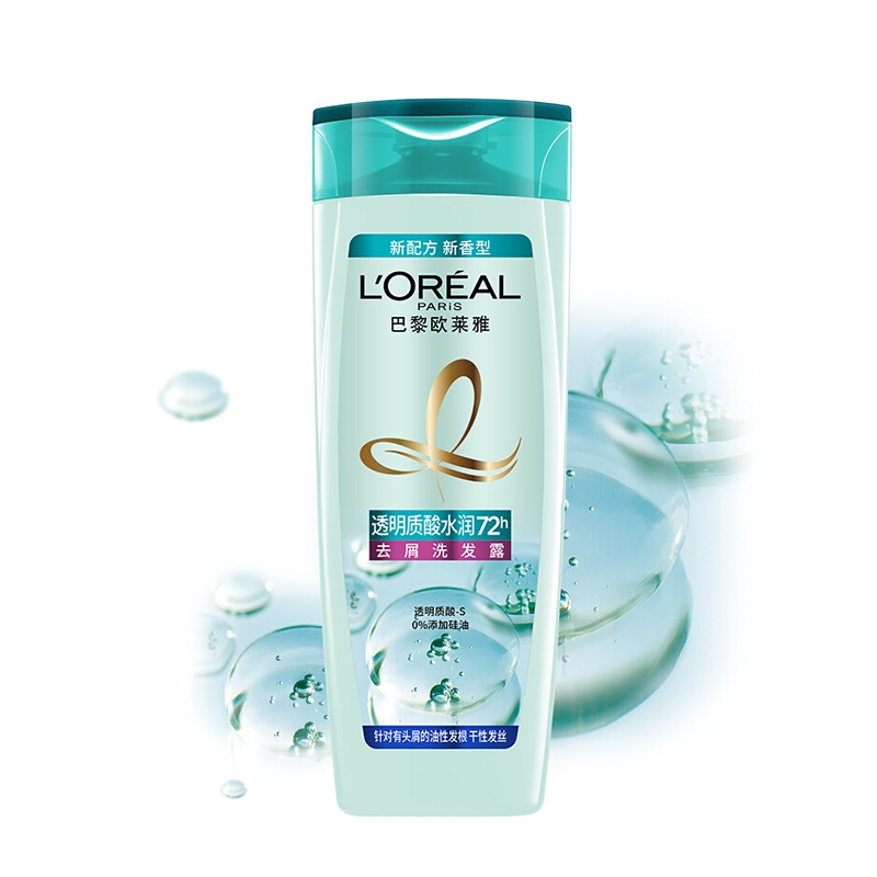 欧莱雅(LOREAL)透明质酸水润去屑洗发露200ml