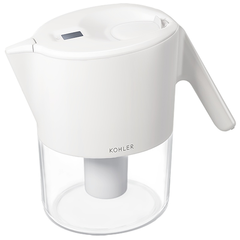 科勒(KOHLER)过滤净水器 家用滤水壶 饮水壶 办公/厨房/随身净水壶 自来水净水器星珀系列皓月白