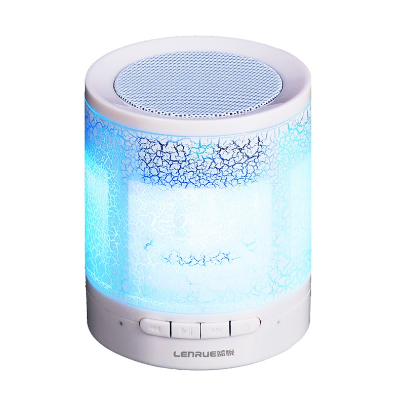 乐放(LOYFUN)A3蓝牙音箱 便携式户外插卡音响 发光迷你小音箱 台式电脑音箱 (蓝色)塑料材质