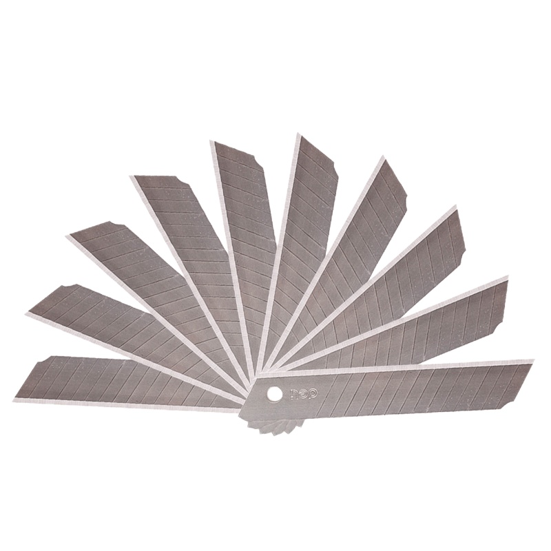 得力(deli)2017大号美工刀片18mm5盒装