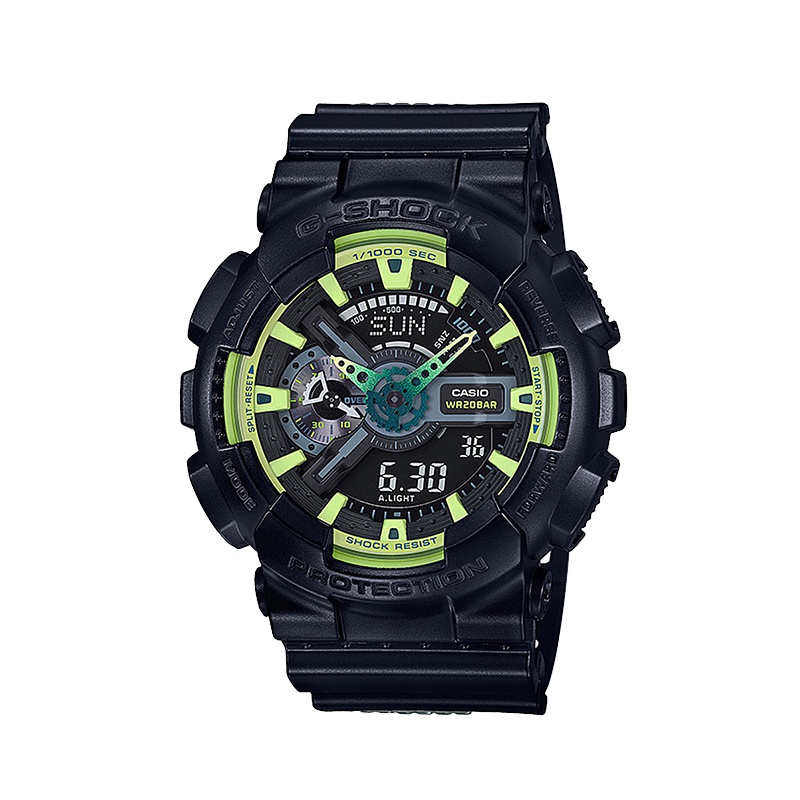 CASIO卡西欧 石英表 男 G-SHOCK系列日韩品牌运动休闲男士表GA-110LY-1A