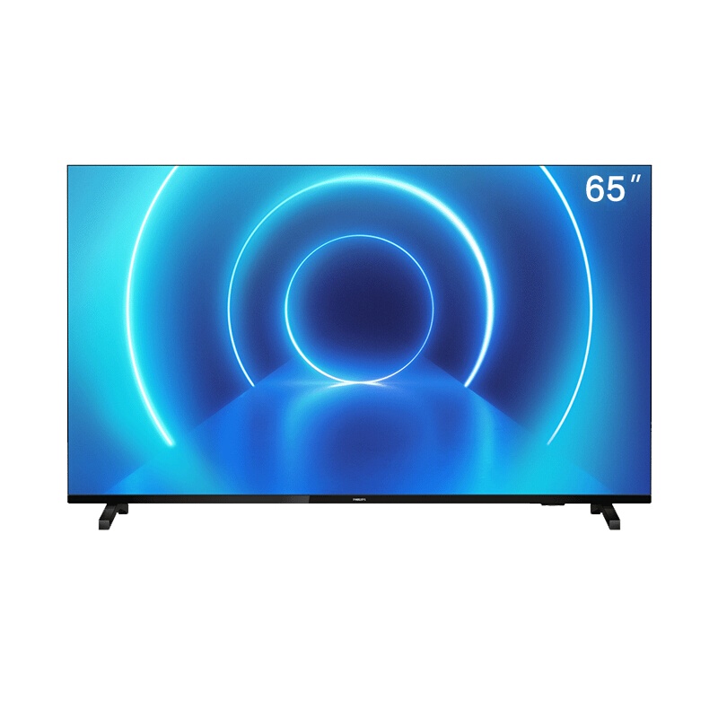 飞利浦电视 人工智能网络WIFI 65英寸 全面屏4K超高清智能网络液晶电视机 黑色 65PUF7065