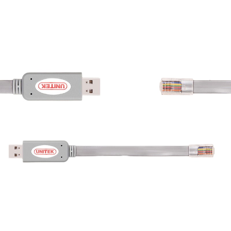 优越者(UNITEK) console调式线 usb转rj45 交换机路由器调试配置线 1.8米