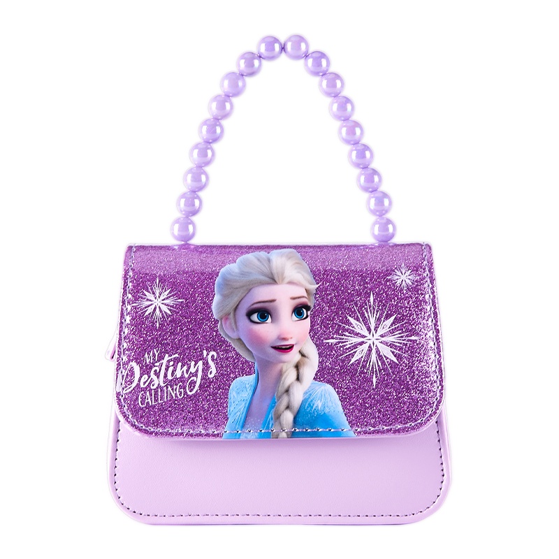 迪士尼冰雪奇缘2手拎包紫色FZ018