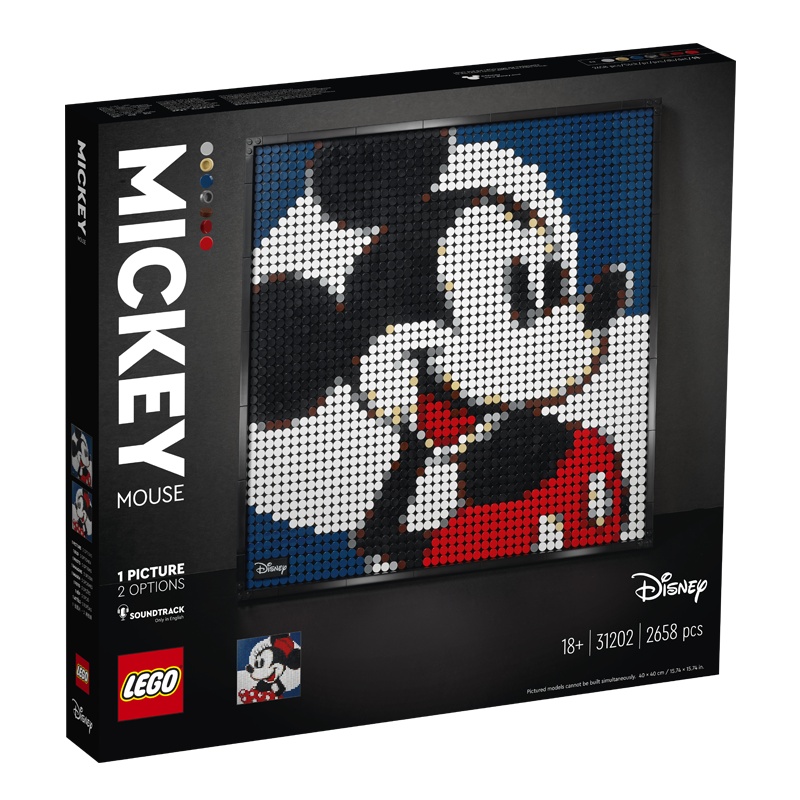 LEGO乐高 艺术生活系列 米奇米妮31202玩具拼插积木18+粉丝收藏生日新年礼物