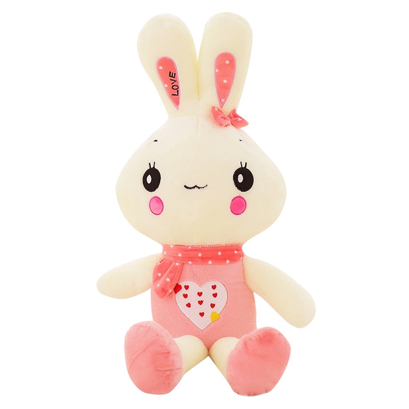 情侣兔兔毛绒小孩玩具爱心水果兔子公仔布可爱娃娃玩具送女朋友情侣生日节日礼物