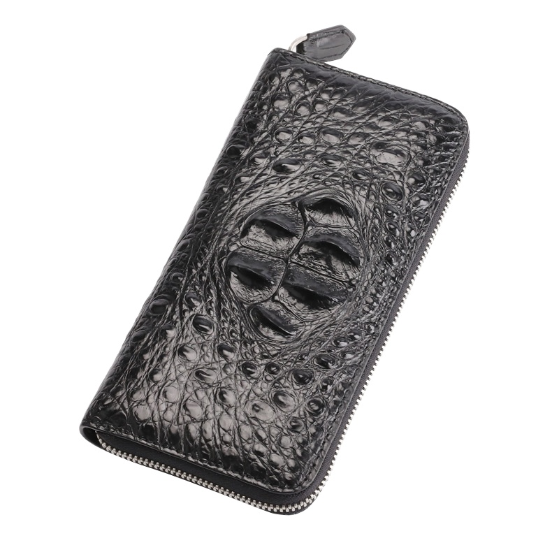 【顺丰配送】真皮包手夹包拉链皮包鳄鱼皮纹手抓包手拿包男包长款钱包男士手包