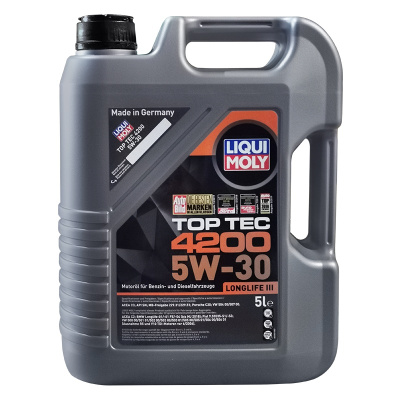 力魔(LIQUI MOLY) 顶技4200 全合成机油 5W-30 C3 SN 5L 德国原装进口