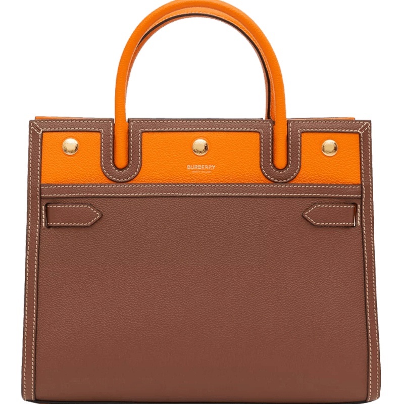 【预定】BURBERRY/博柏利 Title - 小号皮革双提柄泰尔勒手袋