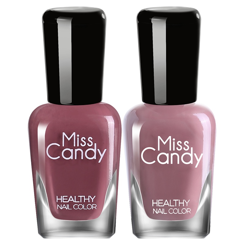 Miss Candy健康甲油可撕拉持久指甲油2瓶套装 红豆南国SC241 7ml*2