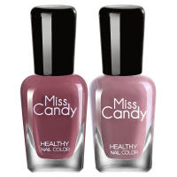 Miss Candy健康甲油可撕拉持久指甲油2瓶套装 红豆南国SC241 7ml*2