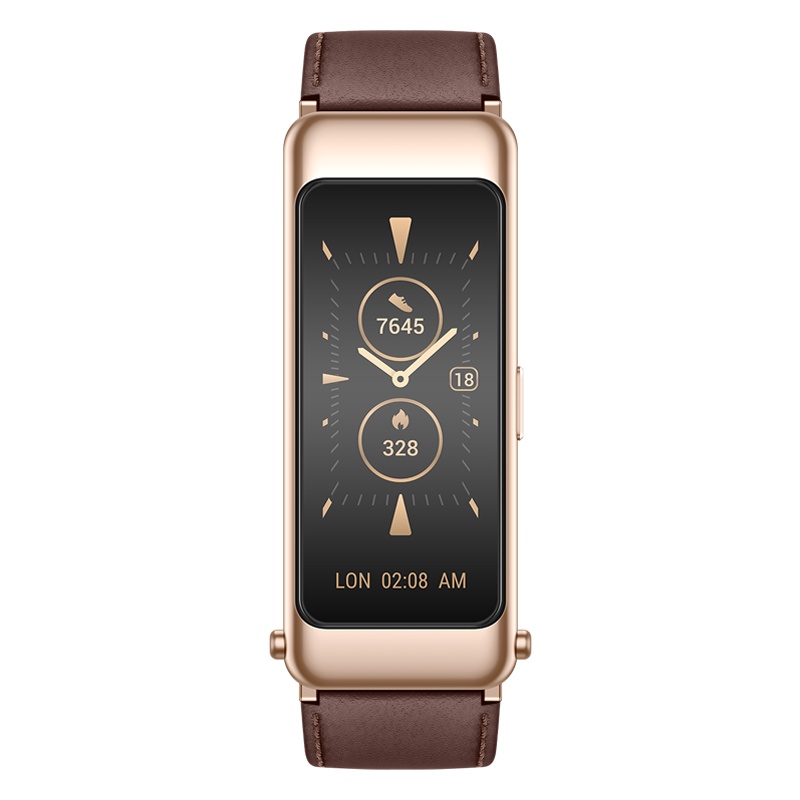 华为手环B6 通话手环 运动手环 智能手环 (健康手环+弧面柔性彩屏+清晰稳定通话+科学运动指导+快充技术) 时尚款 摩卡棕