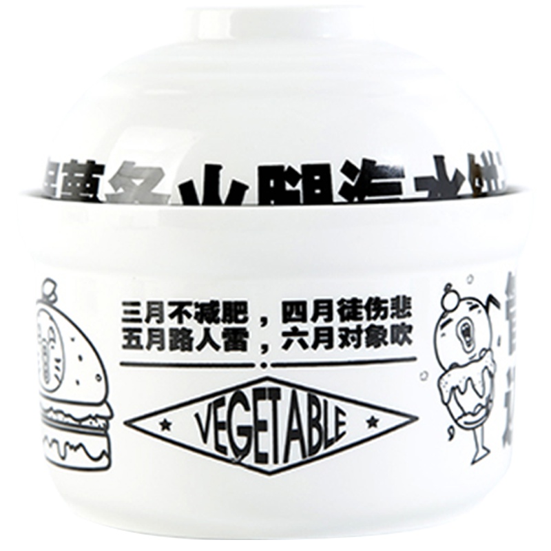 暴走漫画 暴走佛系面碗 陶瓷