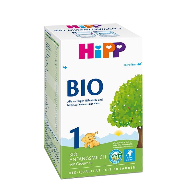 [新效期2026年2月后]原装进口德国Hipp喜宝有机婴幼儿奶粉1段宝宝配方奶粉(0-6个月)600g