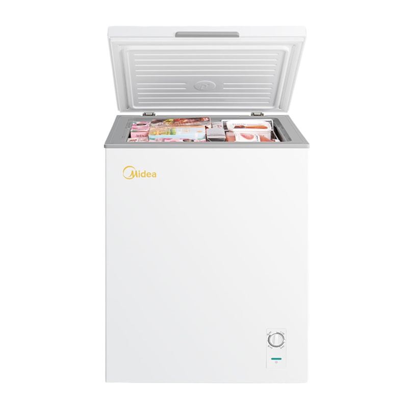 美的(Midea)143升 冷藏冷冻转换冰柜 迷你家用租房宿舍小冷柜 一级能效 单温小冰箱BD/BC-143KMD(E)