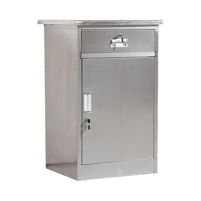 汉诺鑫威不锈钢二斗下节文件柜档案资料柜工厂储物柜矮柜器械柜财务凭证柜