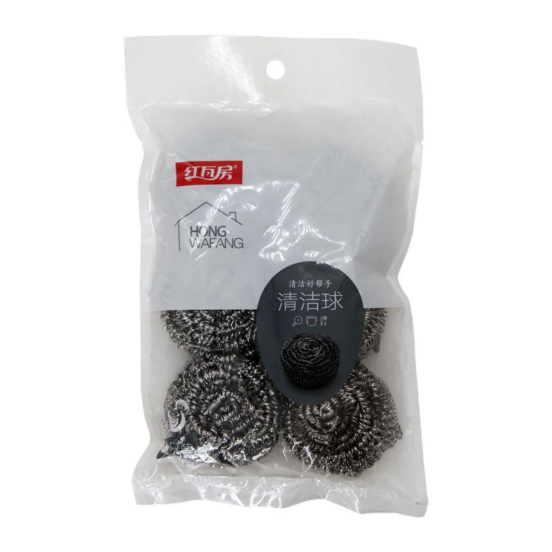 红瓦房 清洁钢丝球 6个装(一包装)