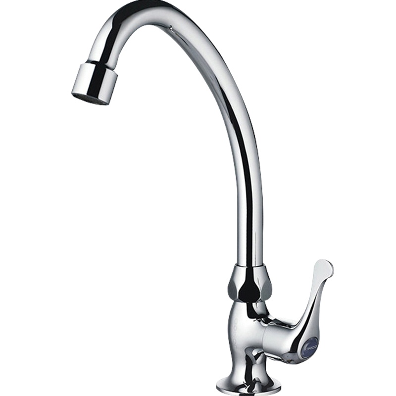 九牧单冷厨房龙头十级电镀洗菜可旋转节水防溅神器洗碗池4分通用水龙头77017