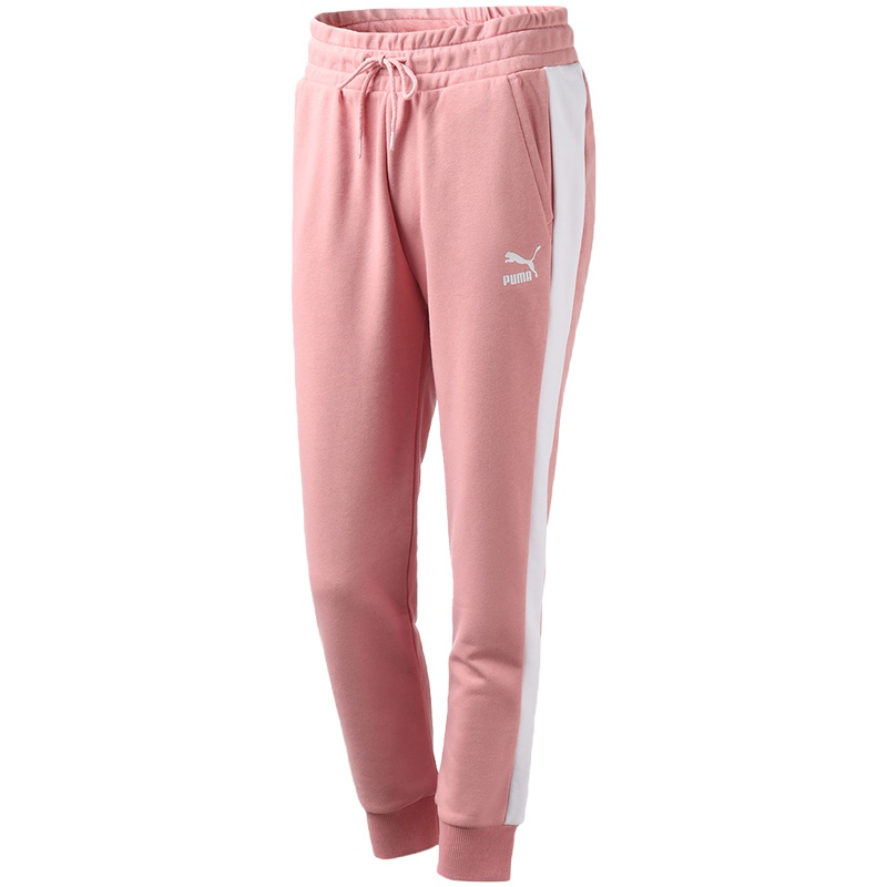 PUMA彪马女裤T7运动裤休闲针织长裤小脚收口长裤595882