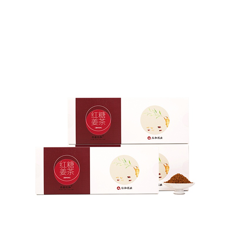 药都仁和 红糖姜茶大姨妈茶姜糖月经红糖速溶姜母茶老姜汤生姜水姜汁 保健茶饮 三盒/90袋*10g 三盒装900g