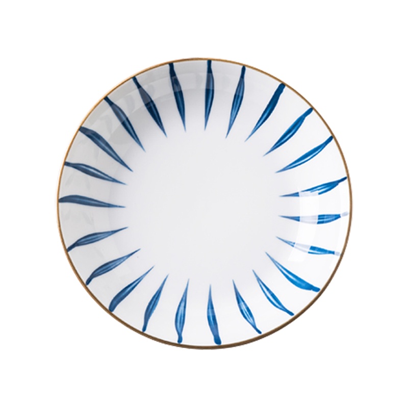 亿嘉IJARL 兰草7英寸浅盘家用陶瓷平浅盘碟学生宿舍日式