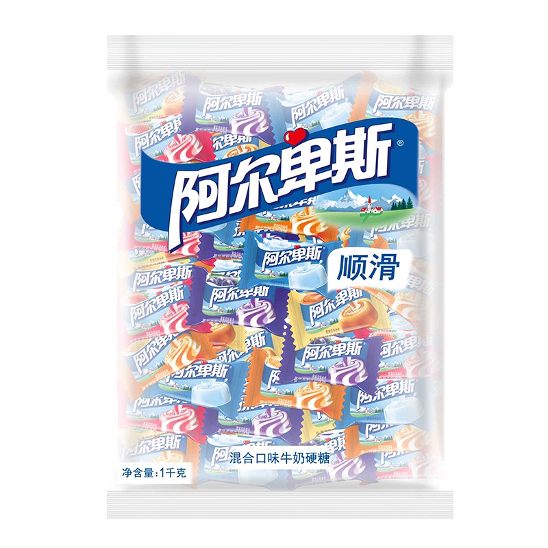 阿尔卑斯 混合果味牛奶硬糖综合散装 1kg/袋