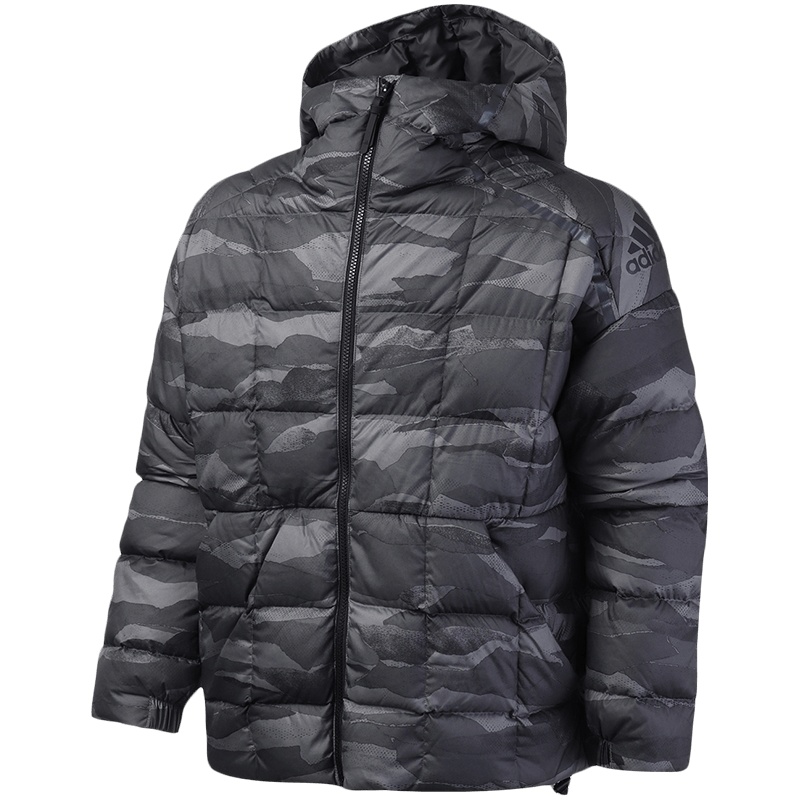 阿迪达斯男服羽绒服连帽ZNE保暖户外休闲运动服FI2724