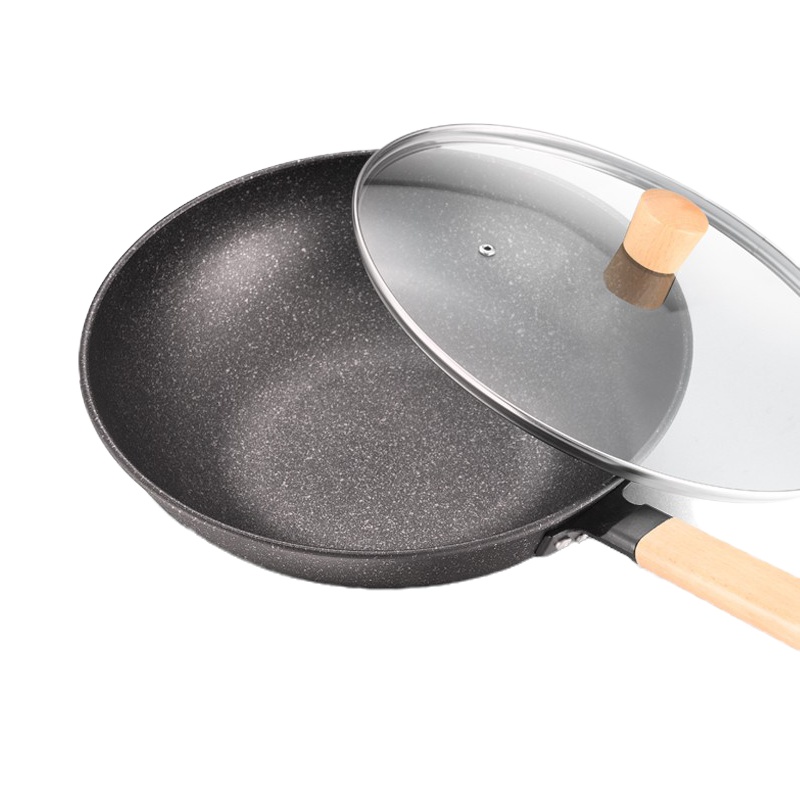 火象 麦饭石原木五件套锅具