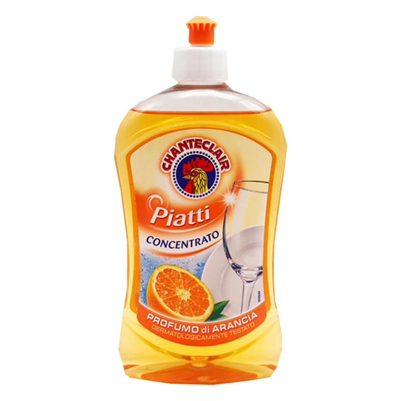 大公鸡管家(CHANTECLAIR) 浓缩洗洁精香橙味500ml 意大利进口 低泡易漂净果蔬餐具通用