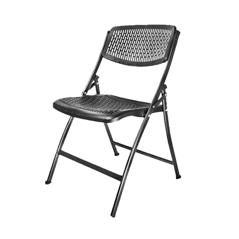 [理政]办公椅 会议椅 可折叠培训椅 员工椅 靠背椅 黑色